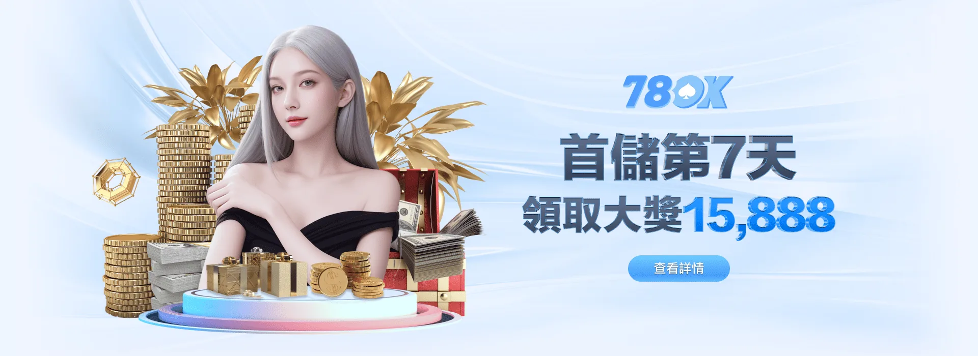 78OK 娛樂城 首儲第 7 天 領取大獎 15,888